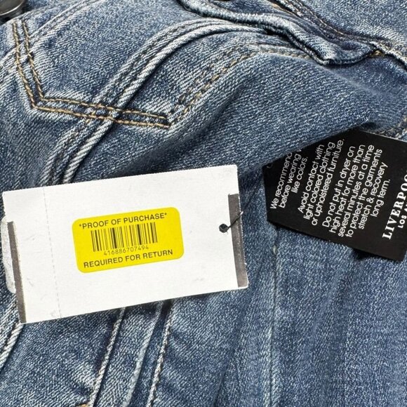 NWT Liverpool Denim Jacket Blue Size Small - Picture 8 of 9